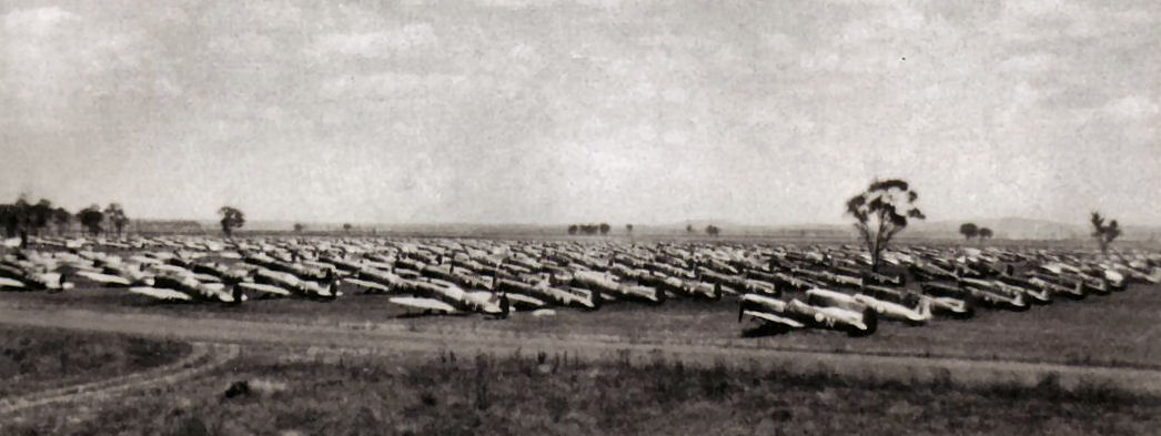 Spitfires at Oakrey awaiting disposal