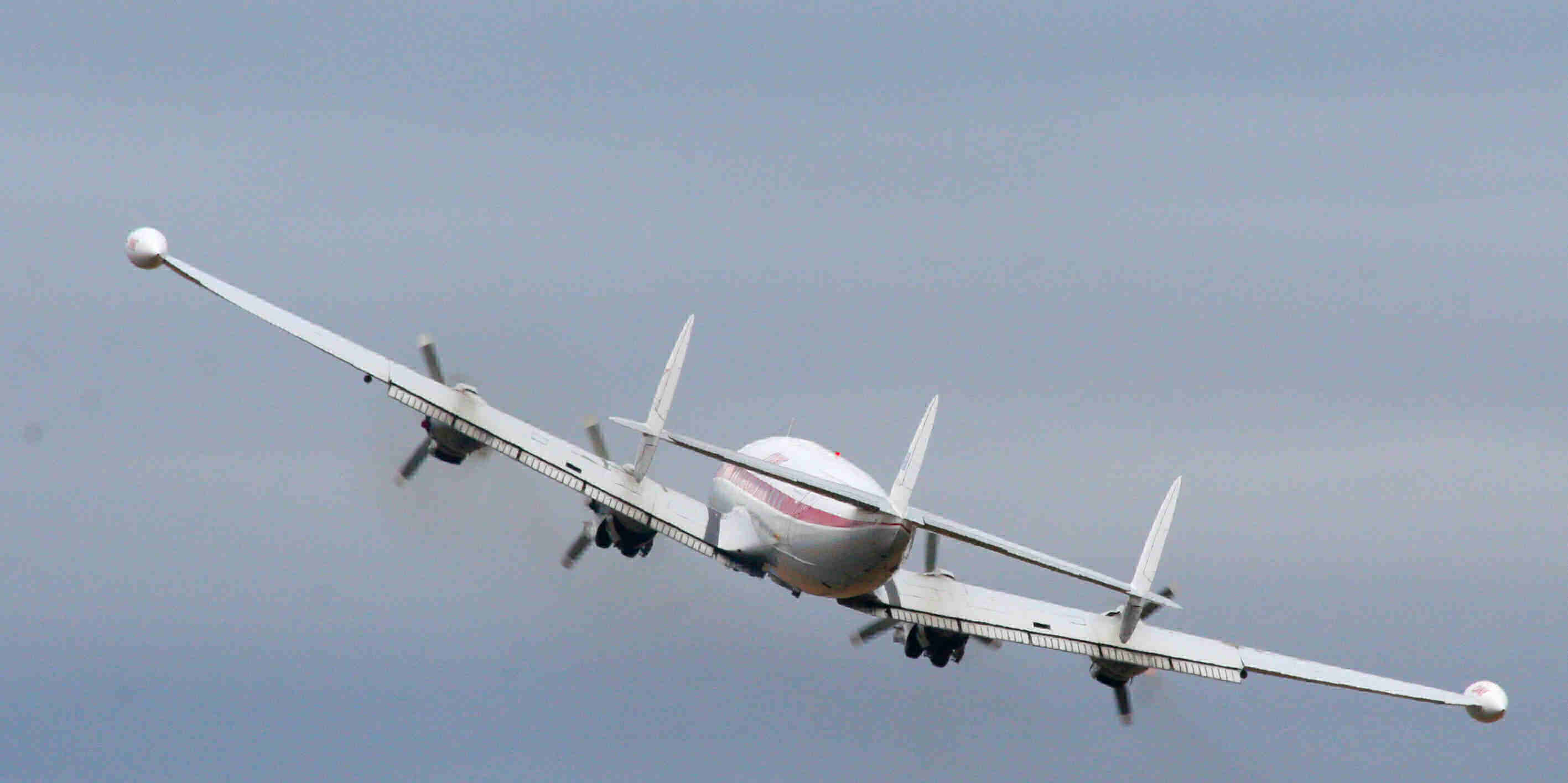 Connie in flight