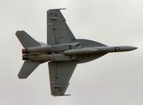 FA-18 in flight