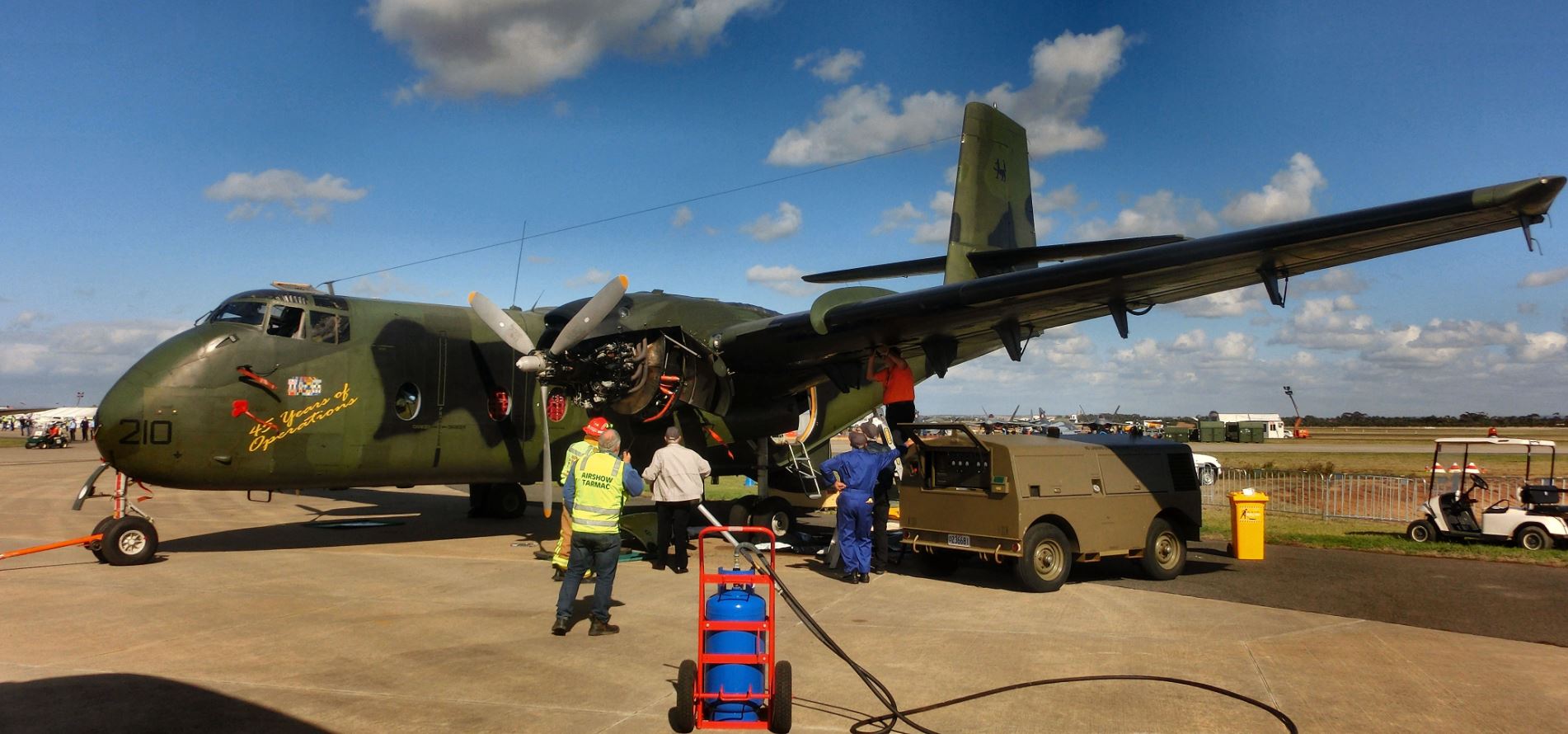 Caribou with fuel leak