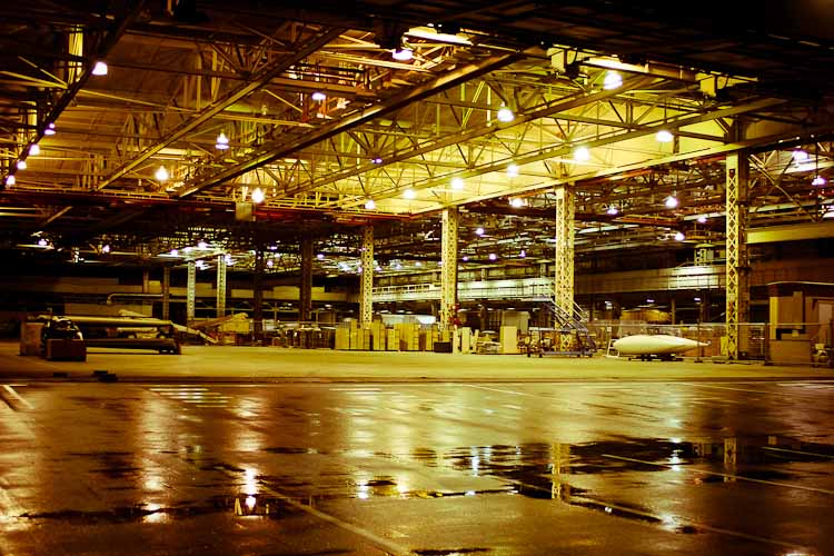 Empty Boeing Hanger