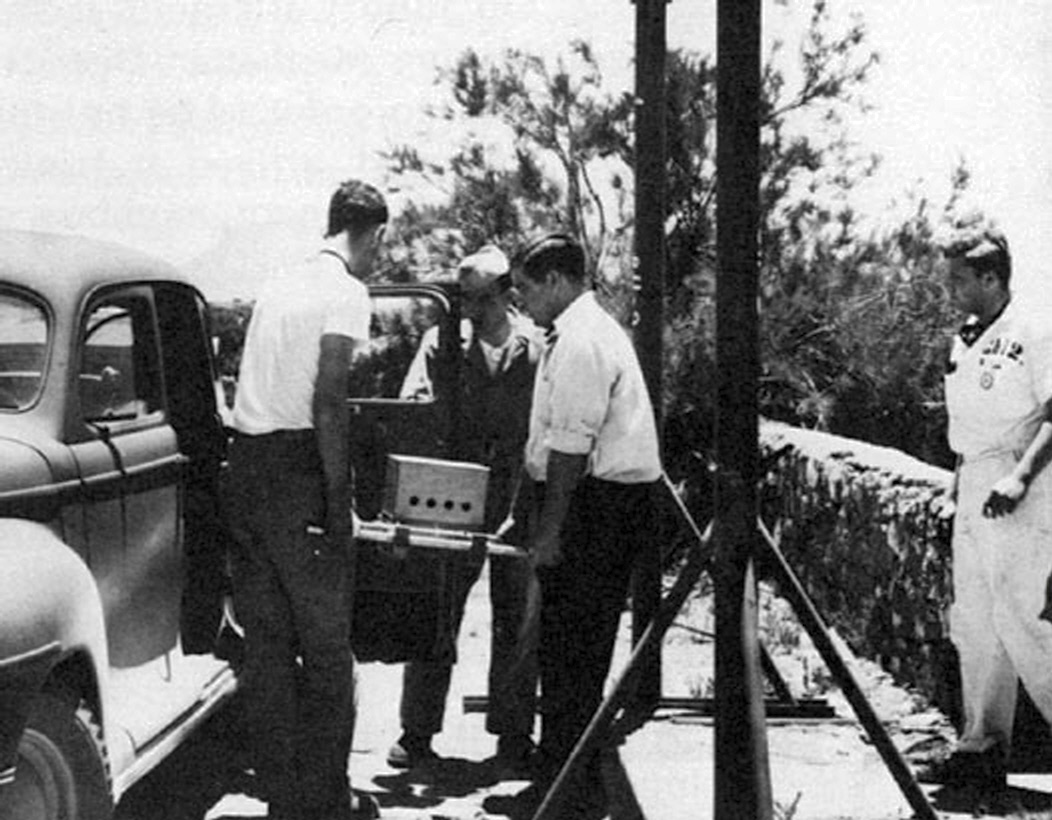 Plutonium being unloaded from the delivery vehicle