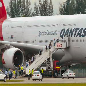 Qantas excape slide