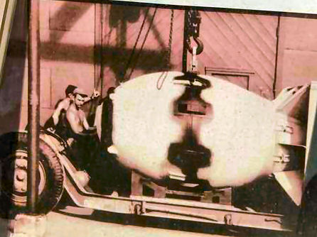 Bomb being loaded