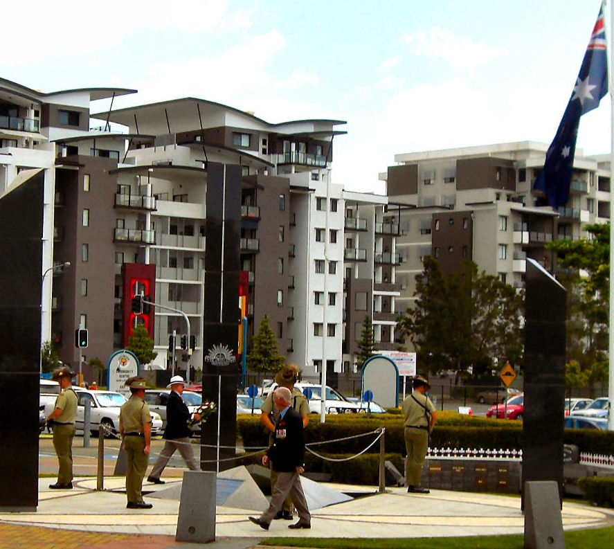 Wreath laying at Kedron Wavel Services club