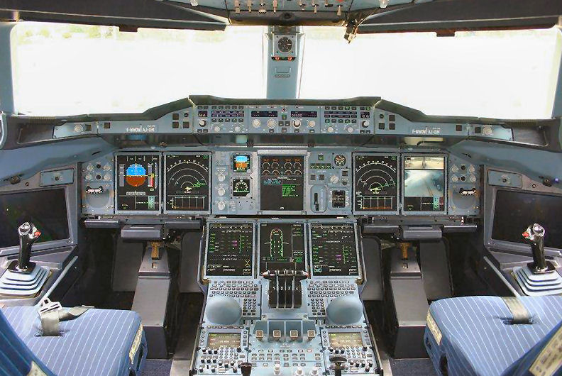 Airbus flight deck