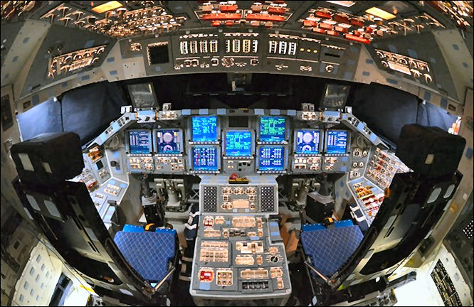 Atlantis flight deck