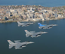 F-16 in flight