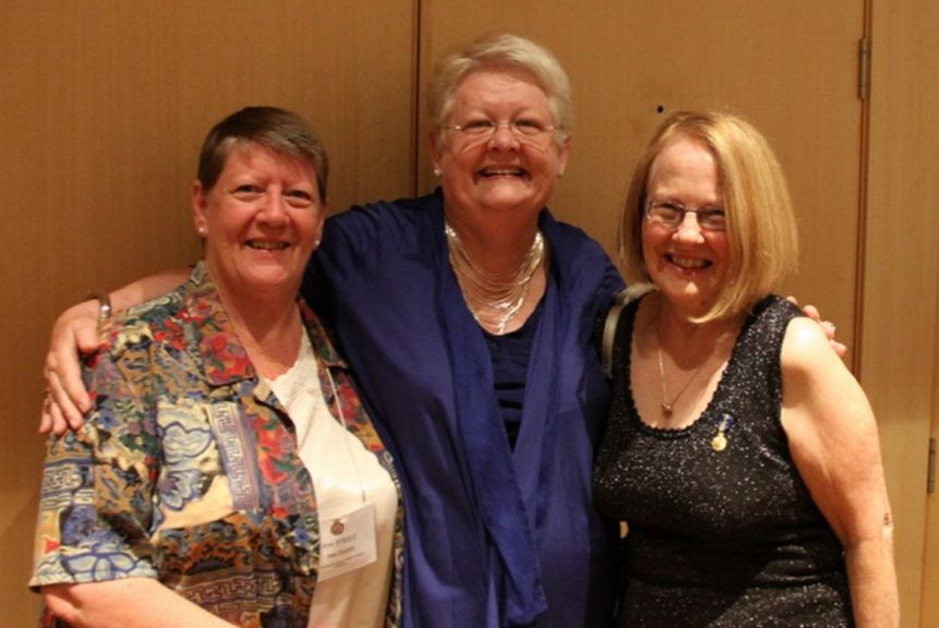 WRAAD Roommates:  Ann Dodds, Lyn Kyte and Pam Hiddens, 2011.