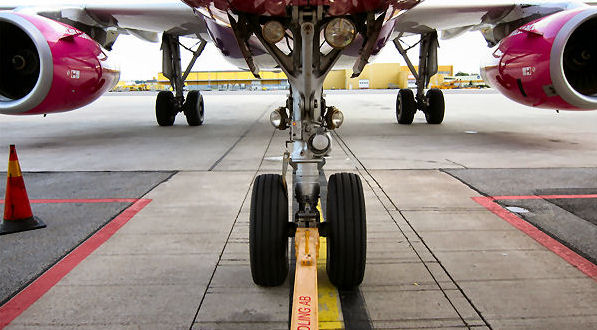 Aircraft under tow