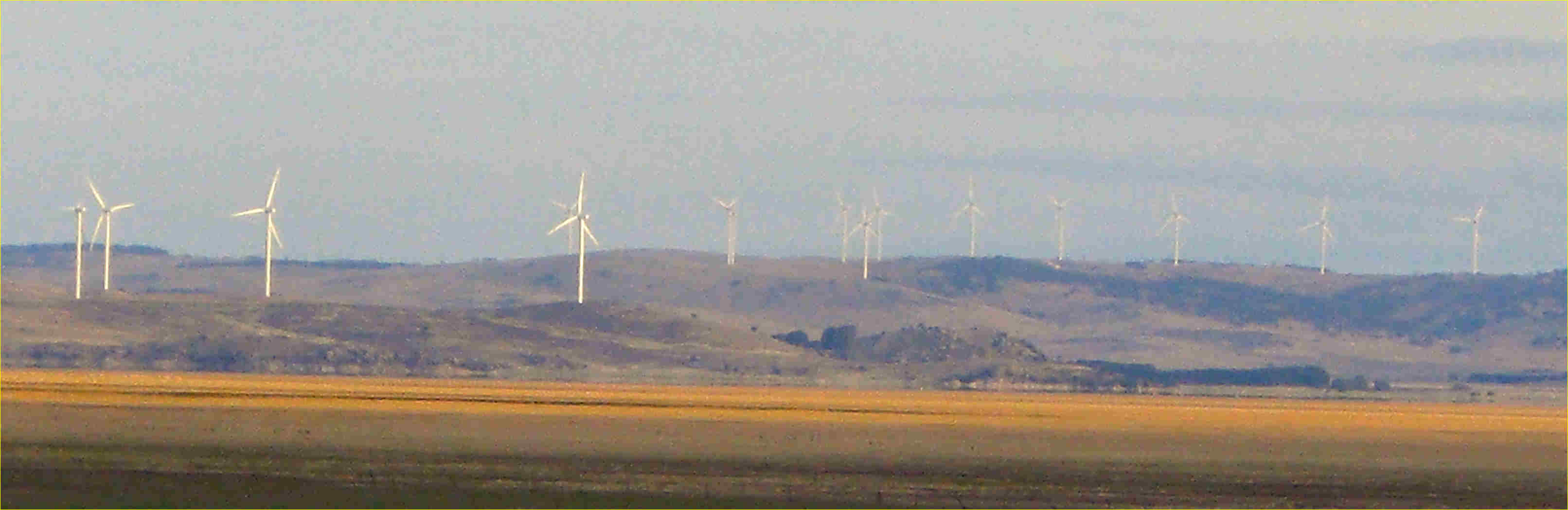 Wind turbines, Lake George
