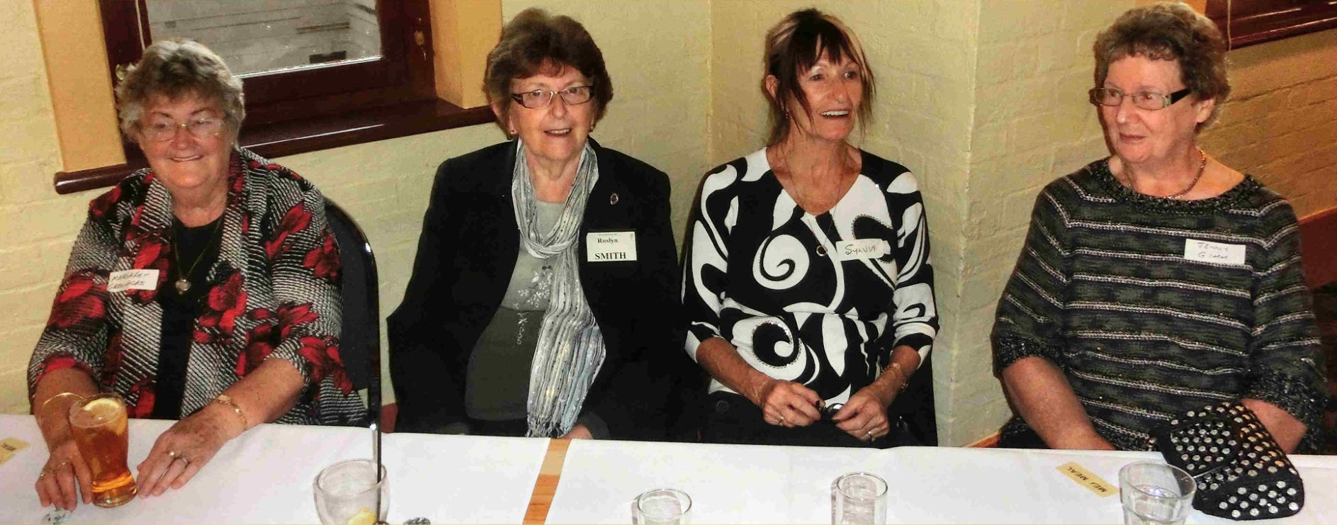 L-R:  Marg Greenacre, Roz Smith, Sylvia Hodges, Jenny Gimm.