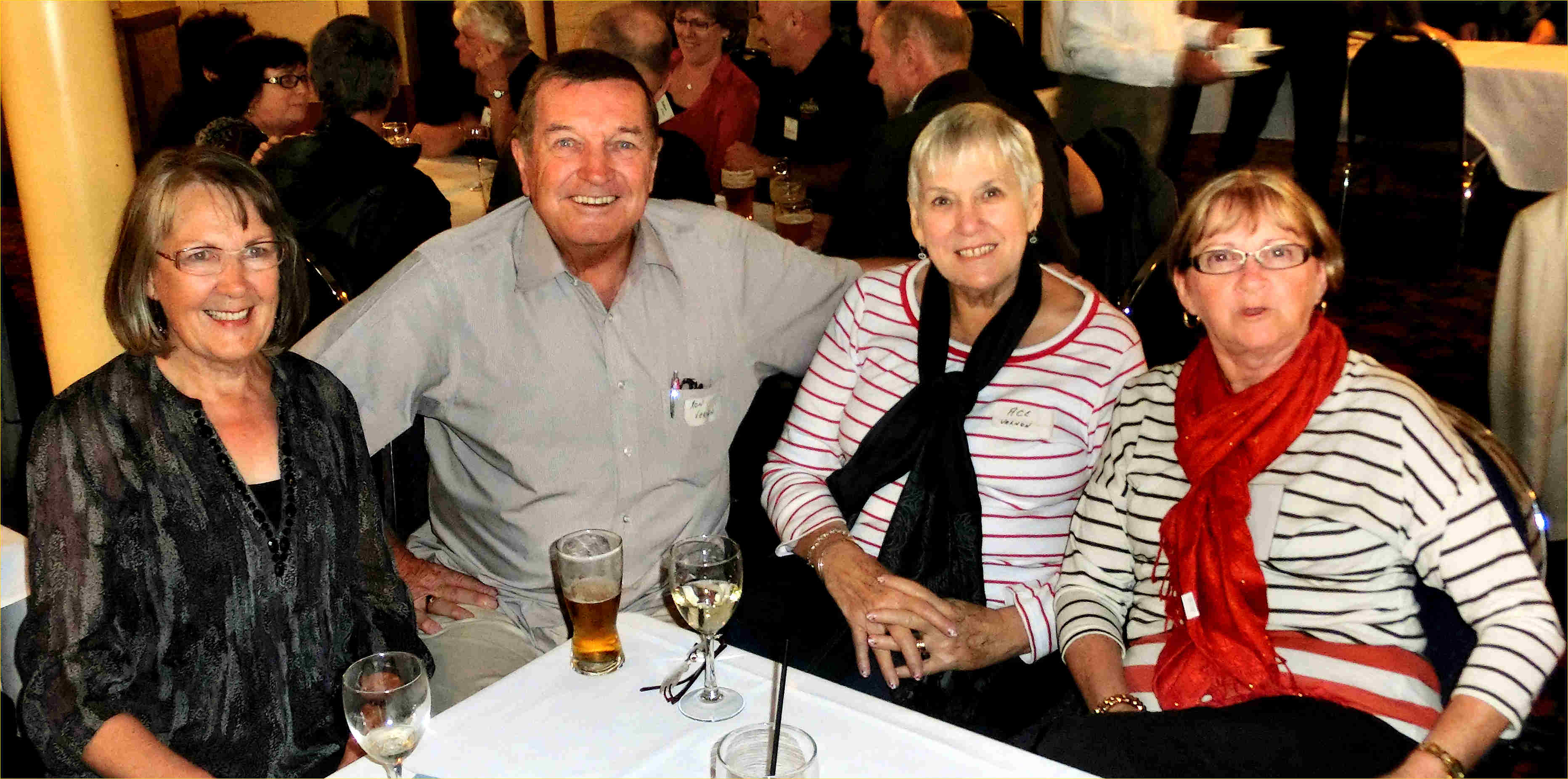 L-R:  Mary Windsor, Ron Vernon, Ace Vernon, Helen Donald.