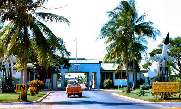 RAAF Darwin main gate - 1970