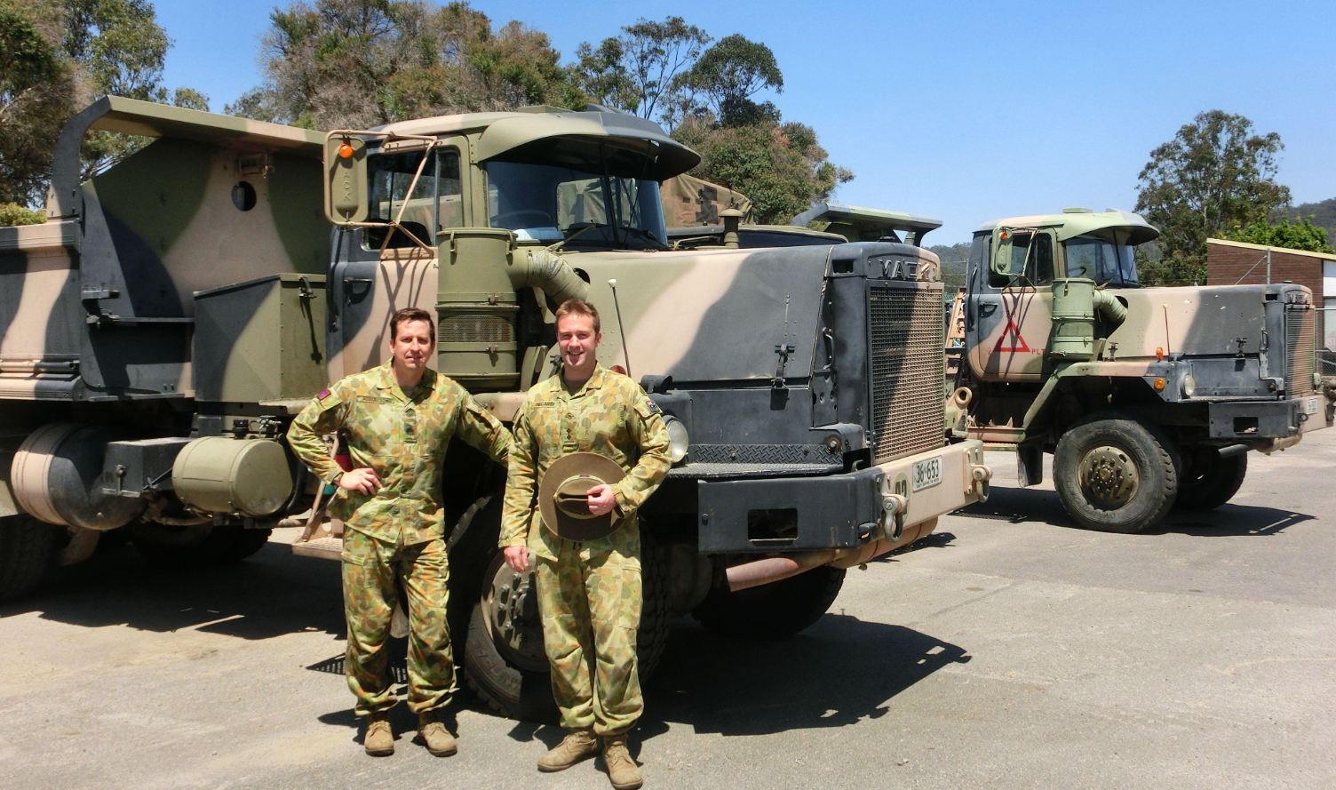 ASM Clint Robertson and Lt Tom Hegarty 